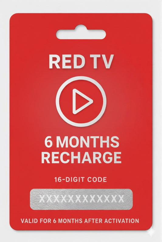 RED TV (6 MONTHS) RECHARGE