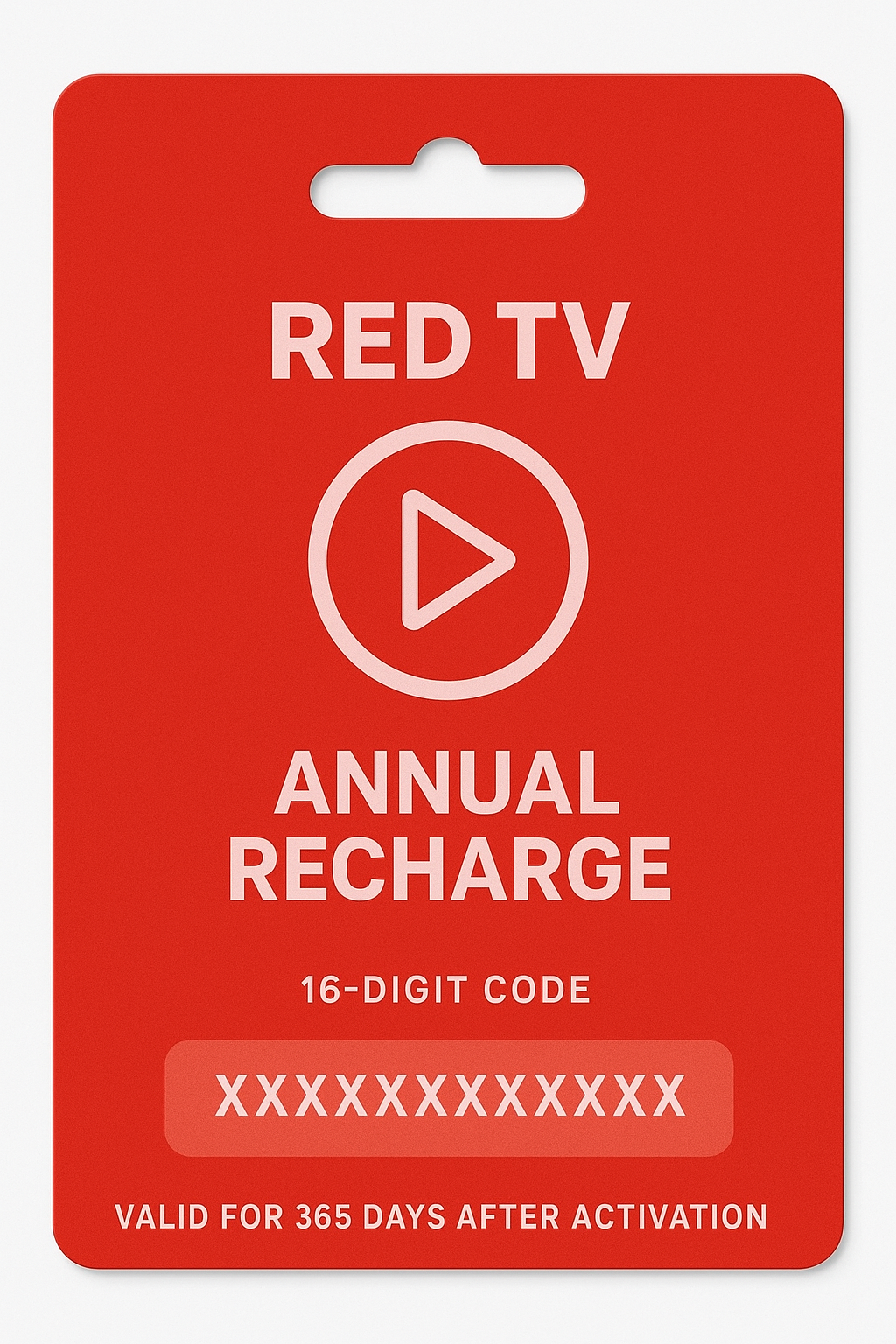 RED TV 365 DAYS RENEWAL PLAN